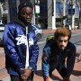 Isauwni and Aaron in Stussy and Grounded PDX jackets.