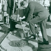 Mill Ends Park official ground breaking. Dec. 31, 1976. City of Portland Archives, A2000-006.47