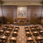 Oregon candidates fight over senate seats.