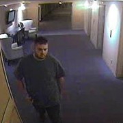 Security camera image of suspect, provided by Port of Portland police.